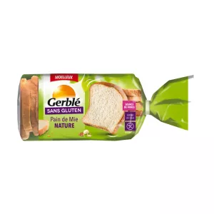 Pain de mie nature sans gluten 350g - GERBLE