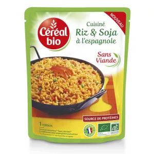 Cuisine Riz Et Soja A L'espagnole 220g Bio - CÉRÉAL BIO