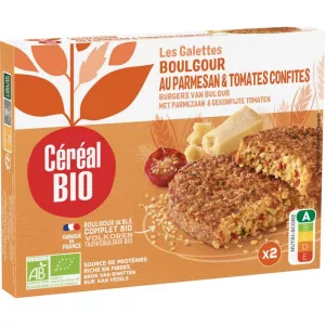 Galettes Boulghour Parmesan & Tomates Confites - CÉRÉAL BIO