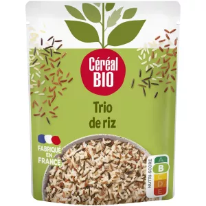 Riz Micro-ondes Bio Trio Au Naturel 2mn 220g - Cereal Bio