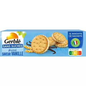 Biscuit Fourré Vanille Sans Sucres 185g - GERBLÉ