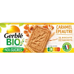 Biscuits Caramel Épeautre Bio 132g - GERBLÉ