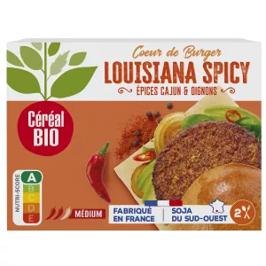 Steak Veggie Louisiana Spicy Epices Cajun & Oignons 160g - CEREAL BIO