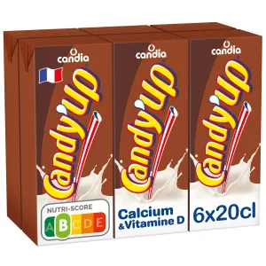 Boisson lactée goût chocolat 6x20cl - CANDY UP