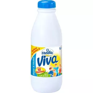 Lait demi-écrémé calcium et vitamine D 1,2% de MG 6x1L - CANDIA