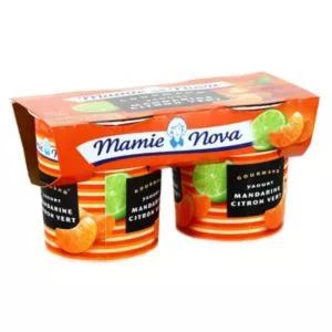 Yaourt saveur pêche 2x150g - MAMIE NOVA
