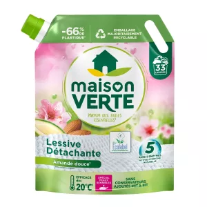 Almond liquid laundry recharge for sensitive skins 1.485l - Maison Verte