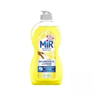 Liquide Vaisselle Bicarbonate et Citron Dégraissage Expert à Froid 450ml - MIR