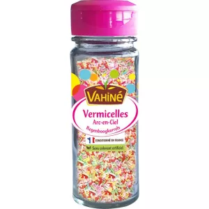 Vermicelles arc-en-ciel en décor pâtissier 65 g - VAHINÉ