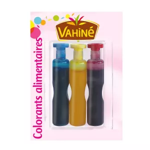 फूड कलर 3 ट्यूब x 6 ml - VAHINÉ