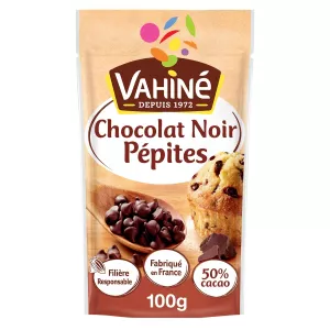 رقائق شوكولاتة داكنة 100 g - VAHINÉ