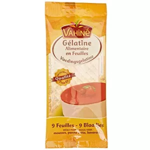 शीट में खाद्य जिलेटिन x9 - VAHINÉ