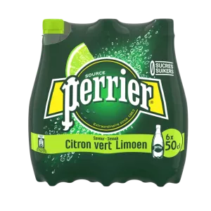 Maji ya Gaser yaliyoangaziwa limau 50cl pet x 6 - PERRIER