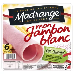 Mon Jambon Blanc, 6 Tranches - MADRANGE