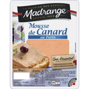 Mousse De Canard Au Porto 180g - Madrange