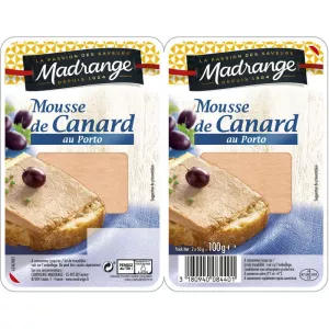 Mousse De Canard Porto 2x50g - Madrange