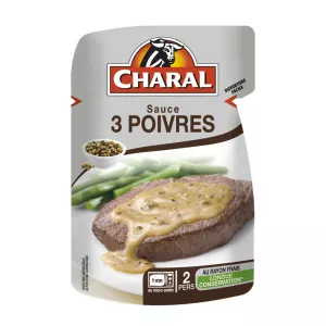 Sauce 3 Poivres, 120g  - CHARAL