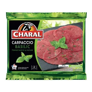 Carpaccio et sa Marinade au Basilic Finement Hâché, 2x100g - CHARAL