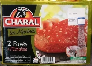 Pavés bœuf marinés échalote 2x130g - CHARAL