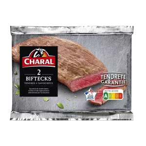 Bifteck tendre et savoureux 2-280g - CHARAL