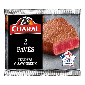 Viande Bovine: Pavé à griller 2-280g -  CHARAL