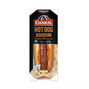 Hot-Dog merguez tomate moutarde 120g - CHARAL