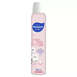 Déodorant Spray lait & coton anti-transpirant 200ml - MONSAVON