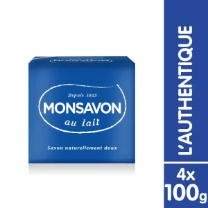Savon Solide Adoucit Les Mains Senteur Fraîche Et Délicate De Lavande Au Lait 4x100g - MONSAVON