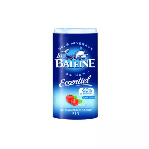 Sels fin essensiel minéraux de mer 350g - LA BALEINE