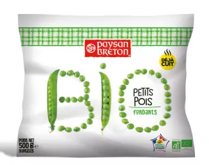 Petits pois cuits BIO 500g - PAYSAN BRETON