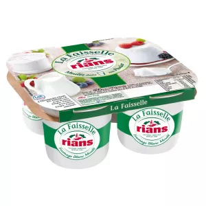 Fromage blanc Mini Faissel 6% 4x100g - RIANS