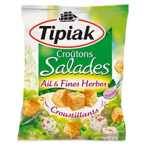 Croûtons ail/fines herbes pour salade 50g - TIPIAK