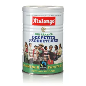 Café des Petits Producteurs café moulu pur arabica commerce équitable boîte métal 250g - MALONGO