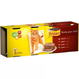 Patée Friskies pour chat  4x400g - PURINA