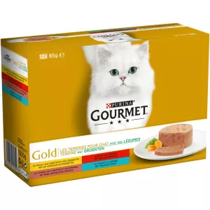 Pâtée pour chat assortiment légumes 12x85g - PURINA GOURMET