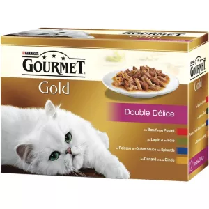 Pâtée pour chat Double Délice 12x85g - PURINA GOURMET