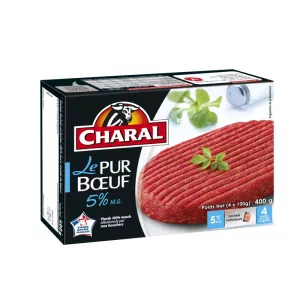 Bò bít tết nguyên chất 5% M.F 4x100g - CHARAL
