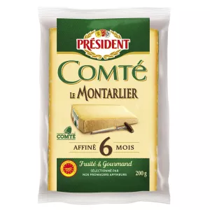 Comté Aop Le Montarlier Affiné 6 Mois 200g - President