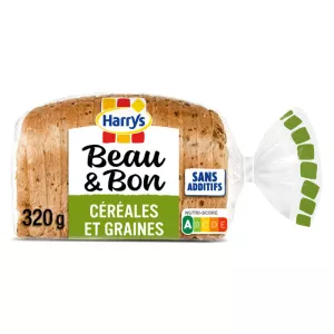 Pain de Mie Céréales et Graines, 320g- HARRY'S
