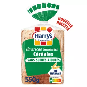Pain De Mie American Sandwich 7 Céréales Sans Sucres Ajoutés Sans Additifs 550g - Harrys
