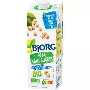 Boisson végétale soja nature bio sans sucres ajoutés 1L - BJORG
