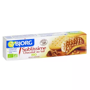 Biscuits Sablissime chocolat au lait bio 200 g - BJORG