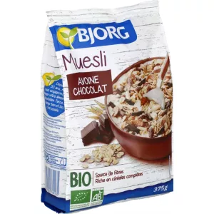 Muesli avoine chocolat BIO 375g - BJORG