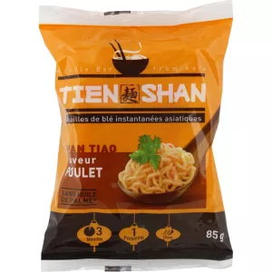 Nouilles De Blé Instantanées Saveur Poulet 85g - TIEN SHAN