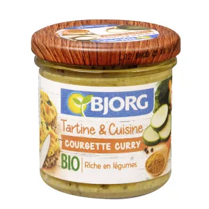 Pâte à tartiner au courgette curry BIO 135g - BJORG