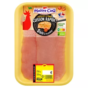Escalopes Dinde Fine Maitre Coq Vegetal X2 240g - MAÎTRE COQ