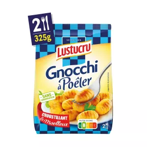 Pâtes Fraiches Gnocchi à Poêler, 325g - LUSTUCRU