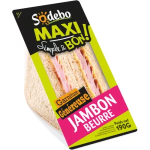Sdw Maxi Jambon Beurre 190g