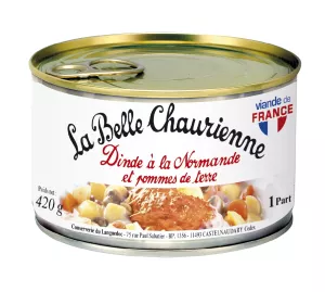 Dinde à la Normande & pomme de terre 420g - LA BELLE CHAURIENNE