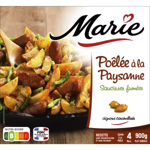 Poêlée à la paysanne aux saucisses fumées 900 g - MARIE
